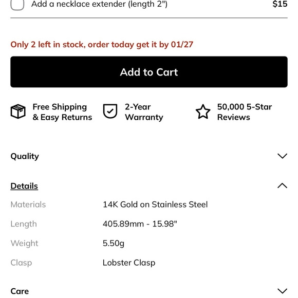 Ana Luisa Ina Herringbone Necklace - Picture 4 of 7